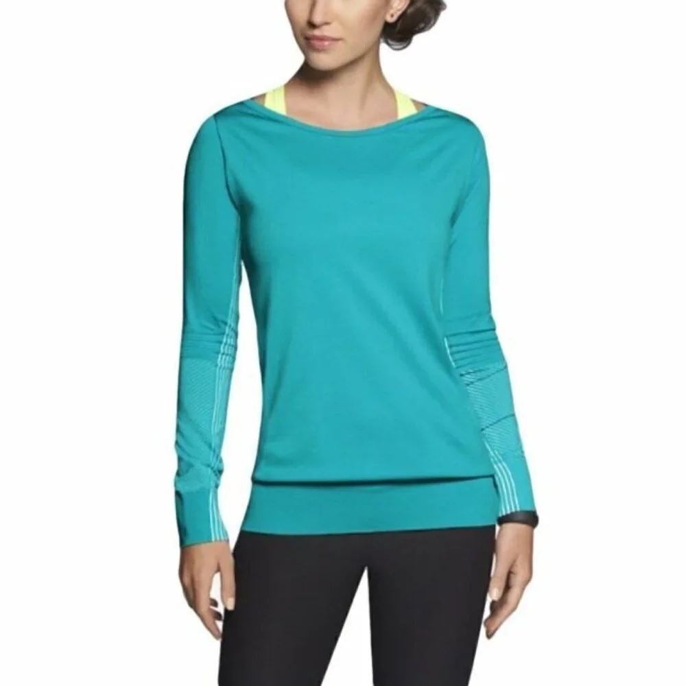 Nike Women's Knit Epic Long SLeeve Crew Neck Seamless Shirt Running Gym Sporty S